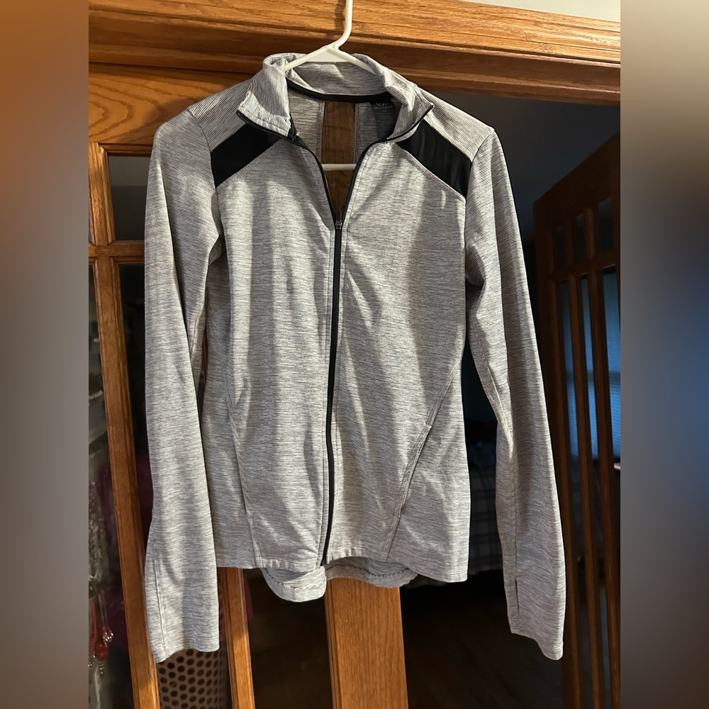 Champion Women's Light Gray and Black Jacket